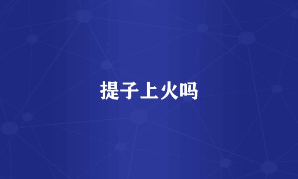 提子上火吗