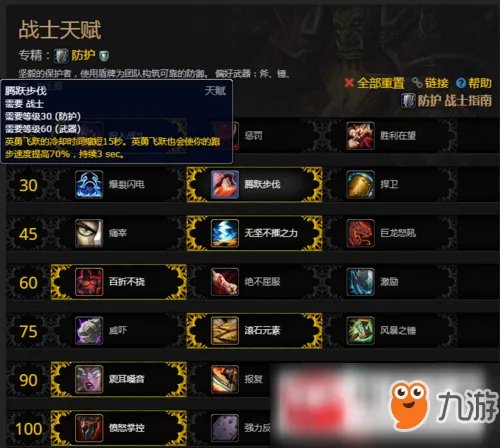 《魔兽世界》8.0战士防御天赋加点图文攻略 战士防御天赋怎么加