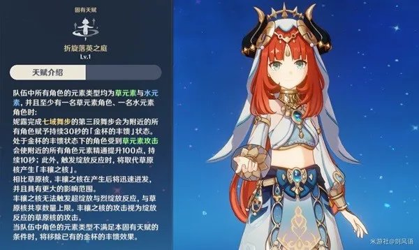 《原神》妮露装备及队伍搭配指南