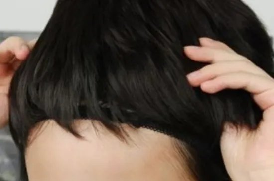 假发怎么带