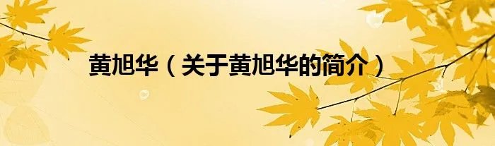 黄旭华（关于黄旭华的简介）