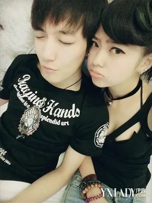 唯美浪漫情侣皮肤一男一女恋爱砰砰的心跳