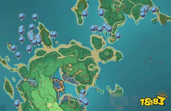 原神海灵芝位置图 海灵芝采集地点分布图一览