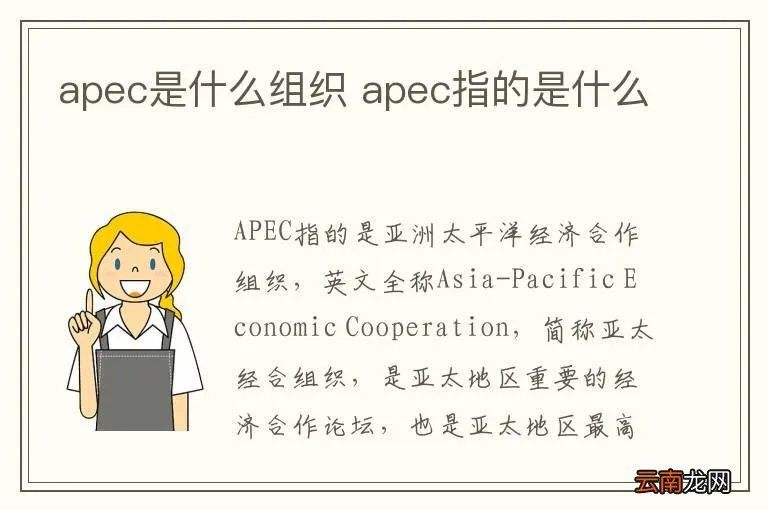 apec是什么组织 apec指的是什么
