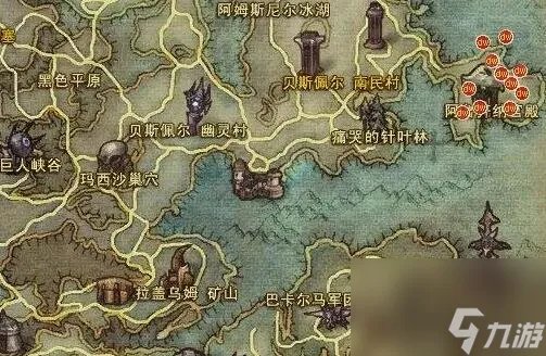 永恒之塔奥德采集1-499采集路线介绍