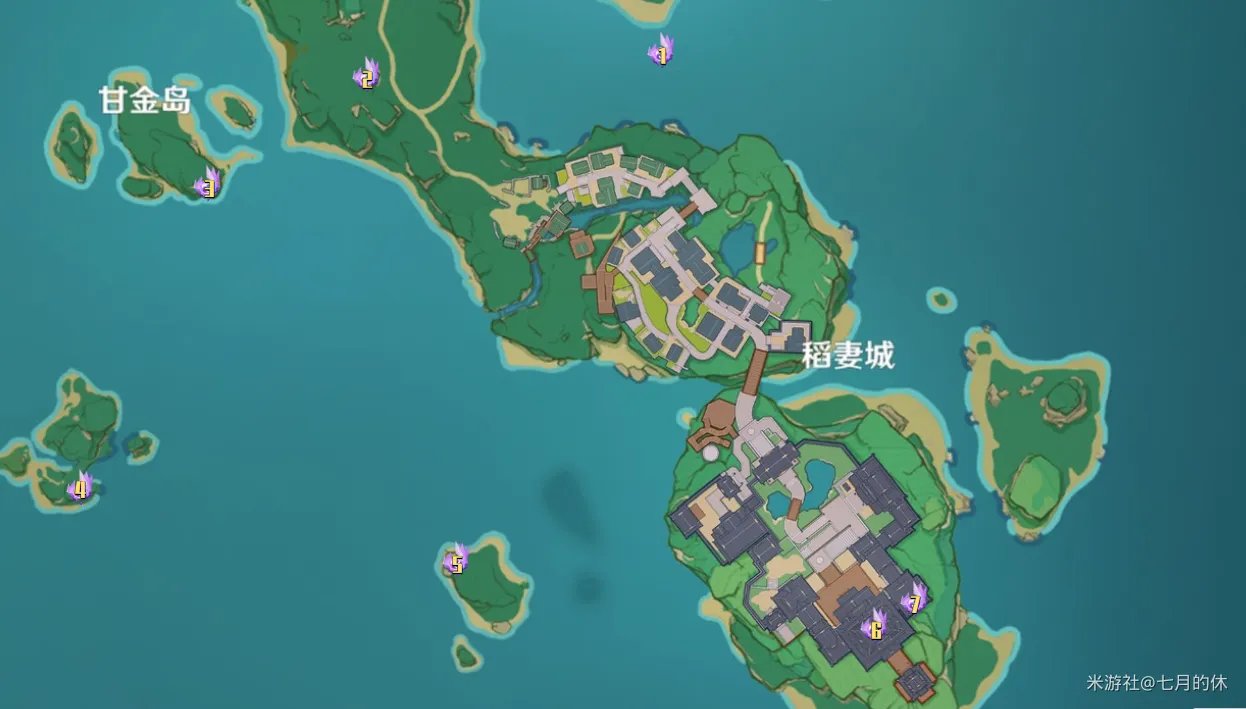 原神全雷神瞳位置坐标汇总