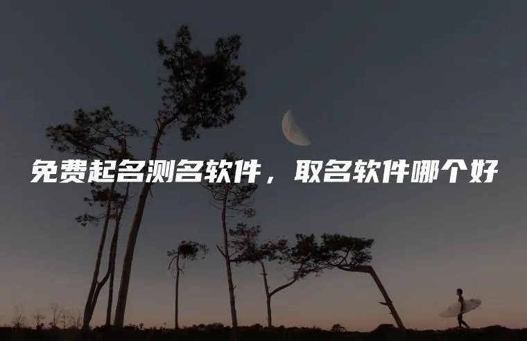 免费起名测名软件，取名软件哪个好