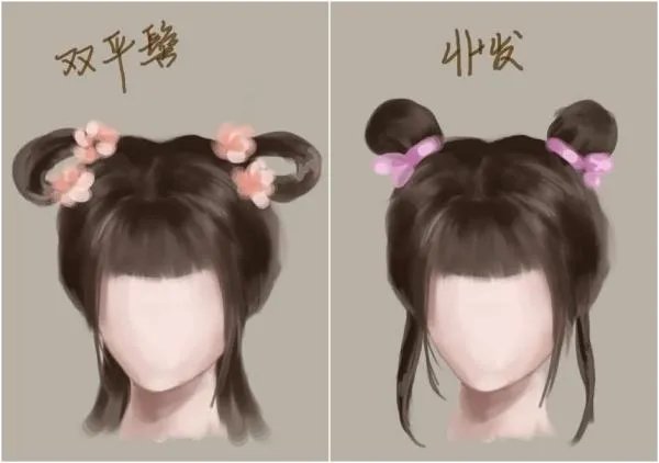 古代未出阁女子发髻图片