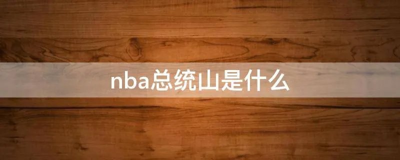 nba总统山是什么