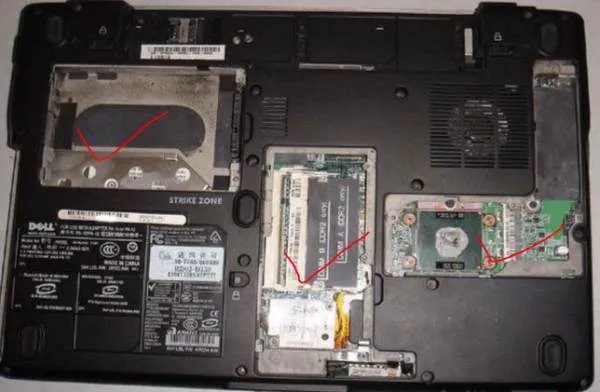 请问戴尔1420笔记本怎么拆开？