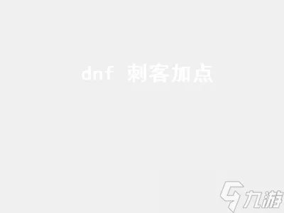dnf刺客加点 DNF刺客加点2022