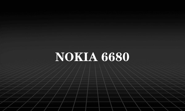 NOKIA 6680