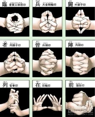 火影忍者忍术结印 火影忍者结印手势 如何结印