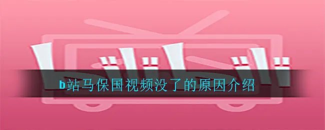 b站马保国视频没了的原因介绍