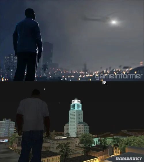 赛亚人大变身？《GTA5》和《GTA：SA》画面对比