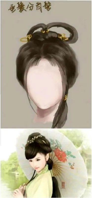 古代未出阁女子发髻图片