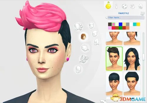 模拟人生4 发型MOD合集 炫酷全系色彩发型MOD合集