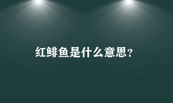 红鲱鱼是什么意思？