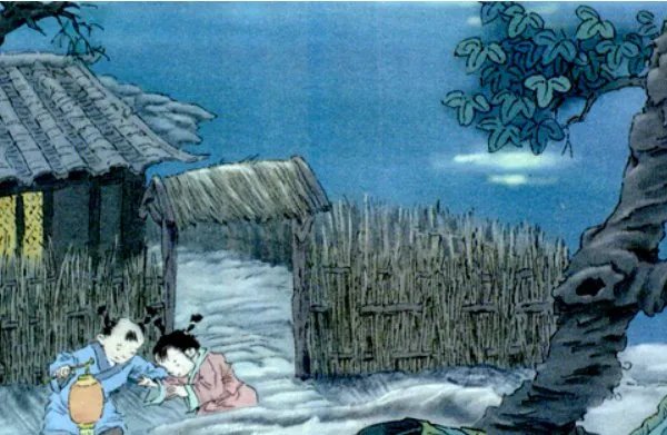 知有儿童挑促织 夜深篱落一灯明作者看到什么?料想什么