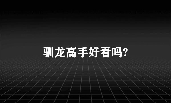 驯龙高手好看吗?