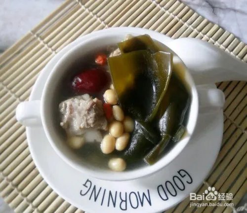 海带黄豆排骨汤的功效