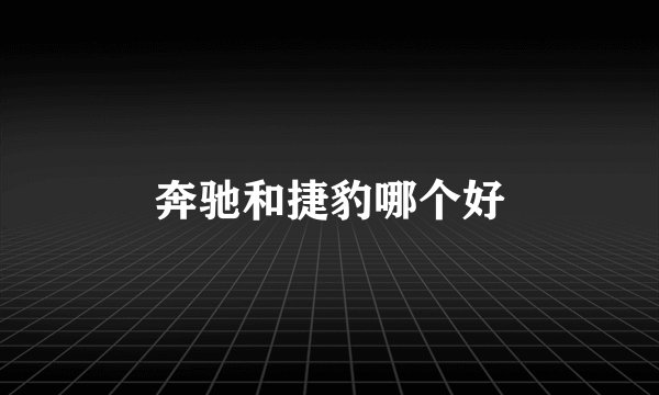 奔驰和捷豹哪个好