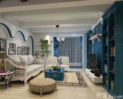 你装修我设计之客厅墙面展示柜