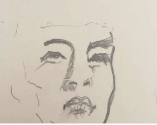 雷锋的简笔画(带颜色)