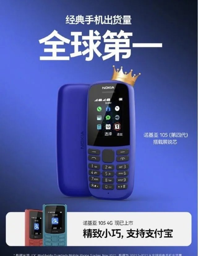 129元的诺基亚手机 竟然成了全球销量第一!