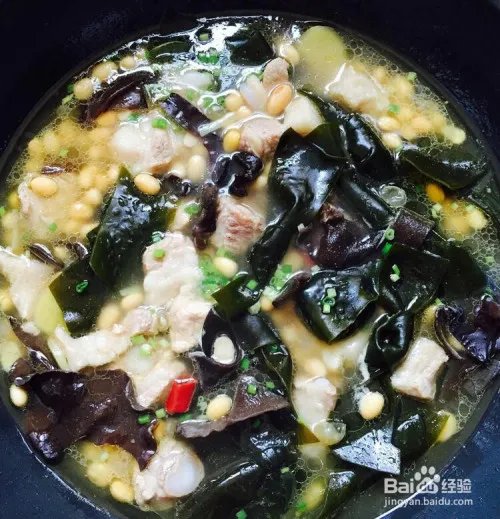 海带黄豆排骨汤的功效