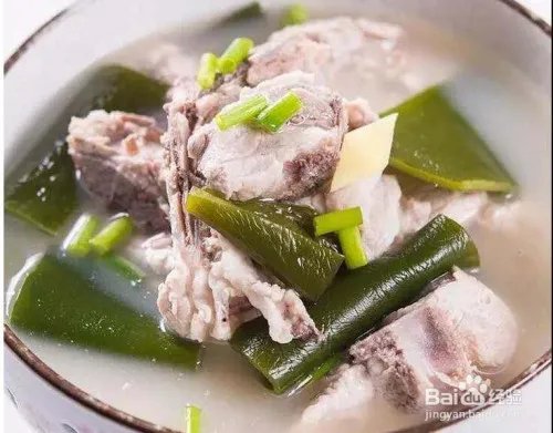 海带黄豆排骨汤的功效