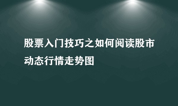股票入门技巧之如何阅读股市动态行情走势图