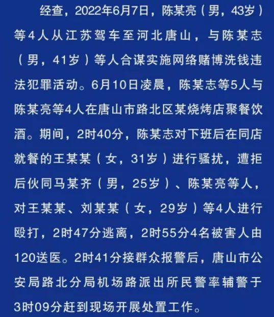 唐山打人事件已经发生好多天了，受害人的伤情怎么样了？