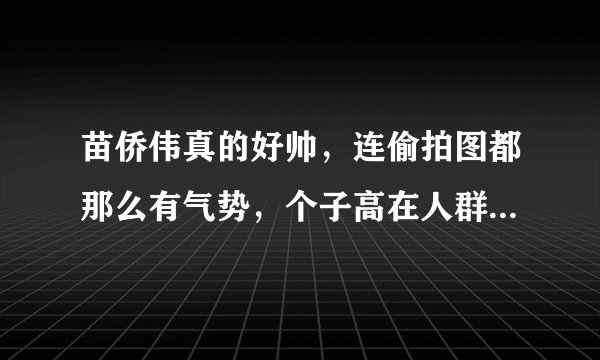 苗侨伟真的好帅，连偷拍图都那么有气势，个子高在人群中真是优越