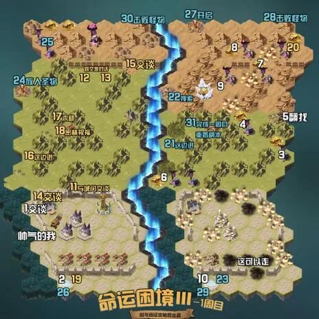 剑与远征命运困境3攻略路线图