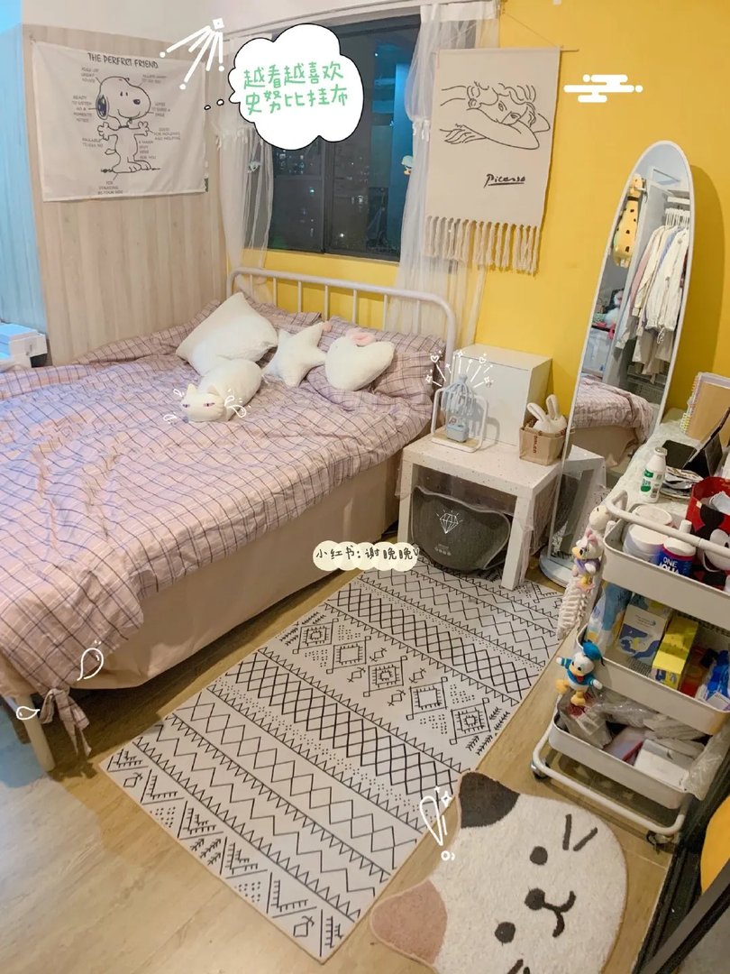 继续分享优秀作业~2700元改造28平的出租屋，好会淘东西，...