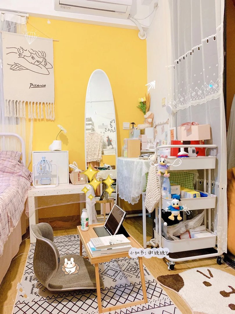 继续分享优秀作业~2700元改造28平的出租屋，好会淘东西，...