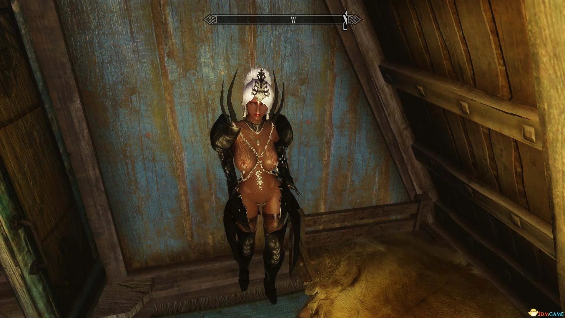 上古卷轴5 黑龙公主套装 帅气与性感兼具 高贵气息