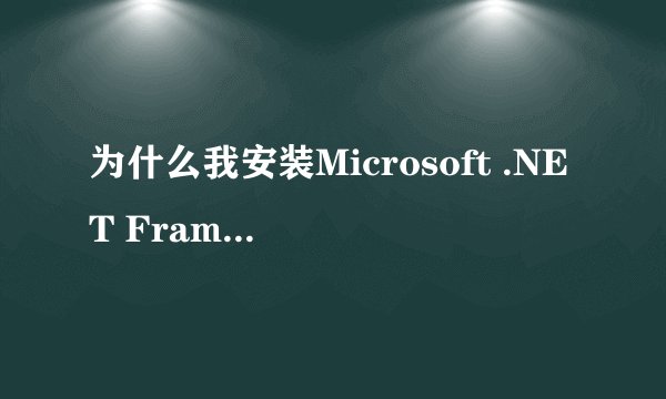 为什么我安装Microsoft .NET Framework v2.0一直安装失败