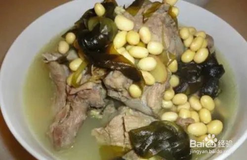 海带黄豆排骨汤的功效