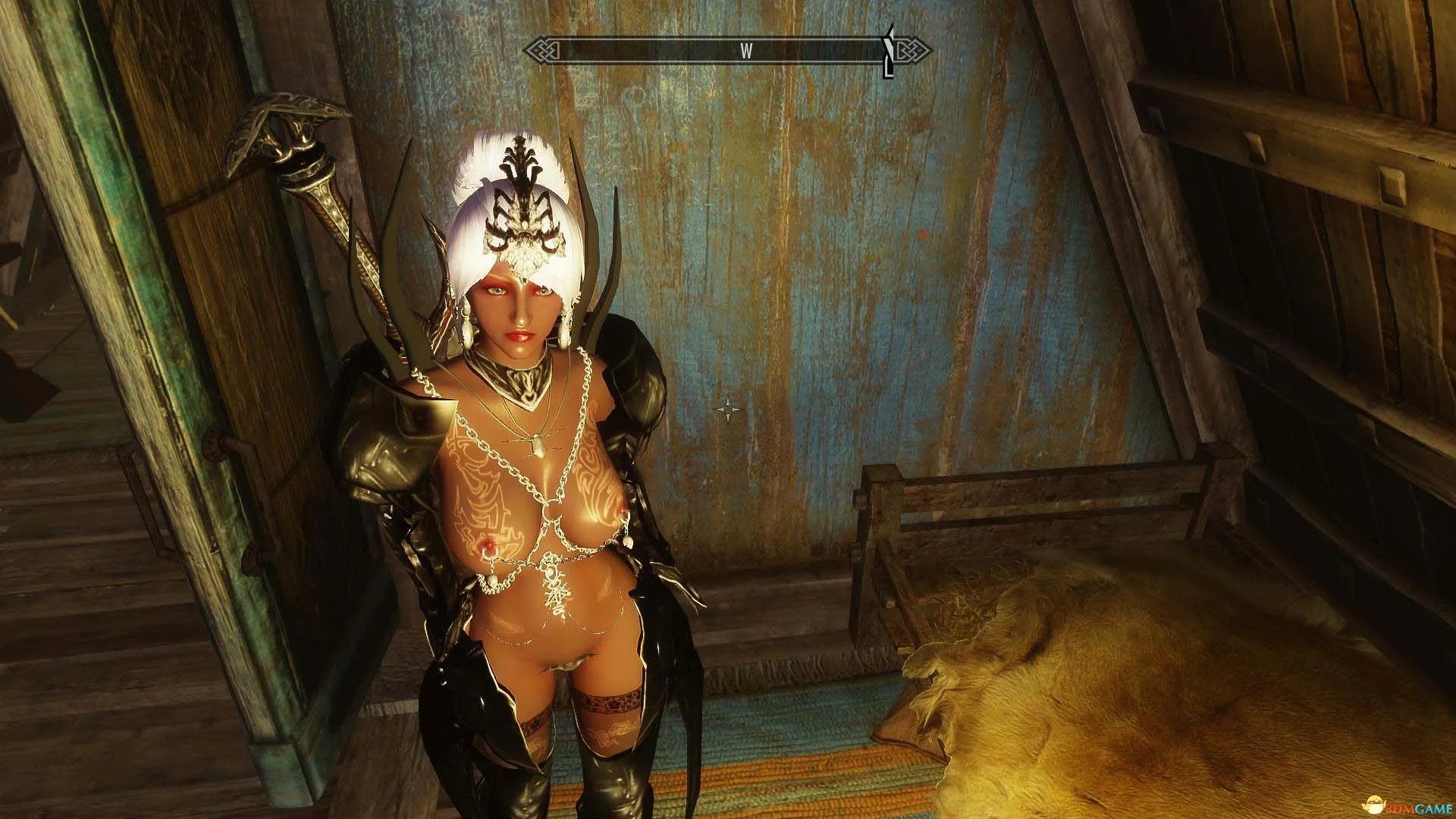 上古卷轴5 黑龙公主套装 帅气与性感兼具 高贵气息