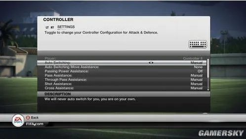 FIFA12键盘按钮设置