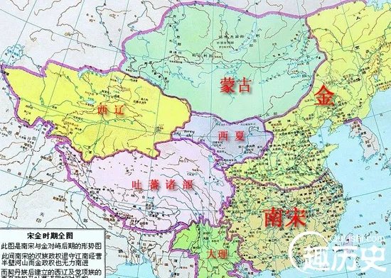 宋朝地图——中国古代两宋时期地图