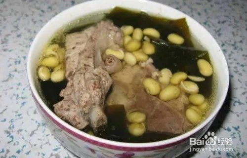 海带黄豆排骨汤的功效