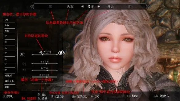 《上古卷轴5：天际》捏脸图文教程 怎么捏脸好看？