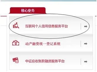 央行征信中心个人信用网上查询