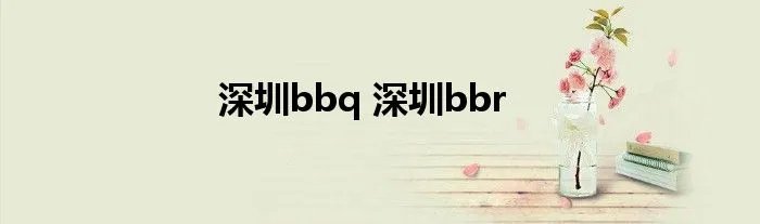 深圳bbq 深圳bbr