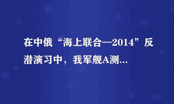 在中俄“海上联合—2014”反潜演习中，我军舰A测得潜艇C的俯角为300．位于军舰A正上方1000米的反潜直升机B侧得潜艇C的俯角为680，试根据以上数据求出潜艇C离开海平面的下潜深度。（结果保留整数。参考数据:sin680≈0．9，cos680≈0．4，，tan680≈2．5． ≈1．7）