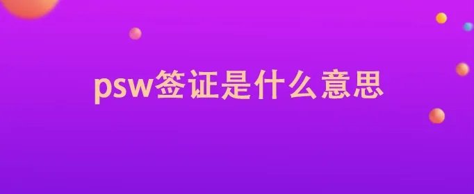 psw签证是什么意思