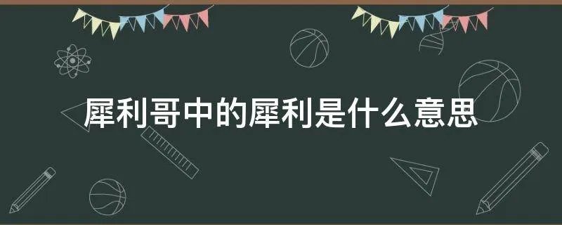 犀利哥中的犀利是什么意思